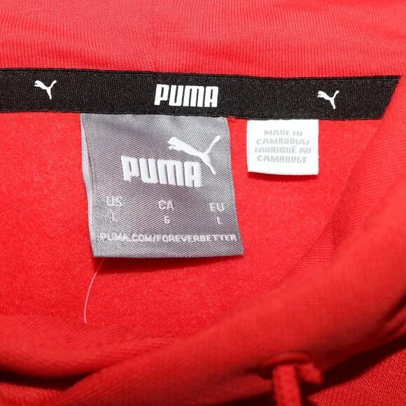 Puma Men's Hoodie Large NWT Burnt Red - Picture 4 of 4